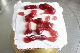 情人節(jié)蛋糕的做法步驟:4