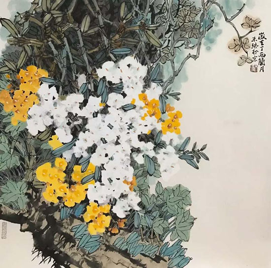 天香入夢 68x68 cm