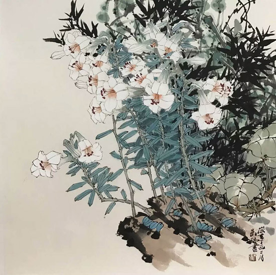 荷香深處是吾鄉(xiāng) 68x68 cm