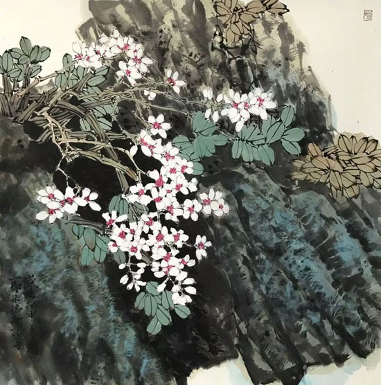 清音 68x68 cm