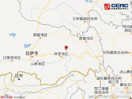西藏波密縣發(fā)生3.8級地震震源深度6千米