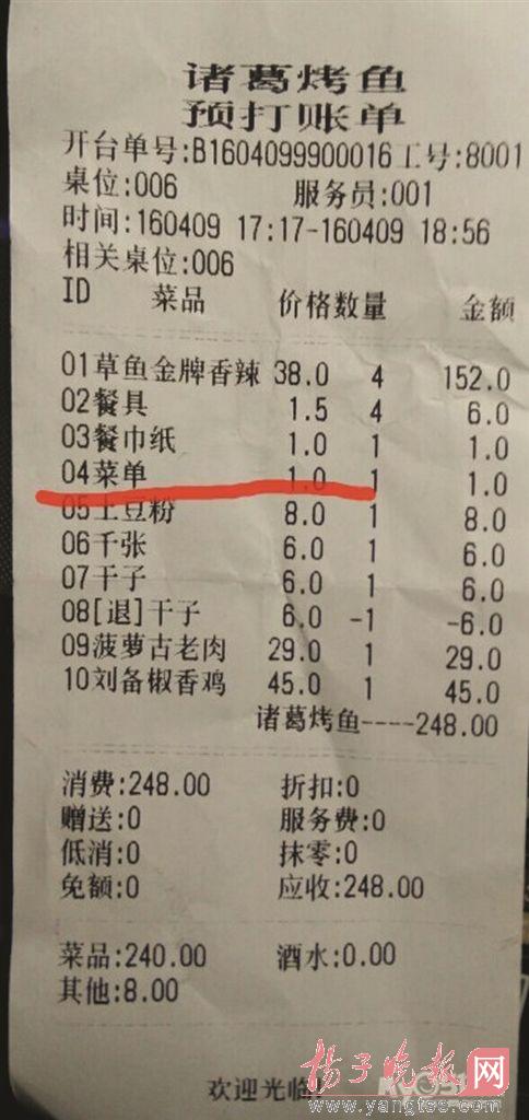 結賬單