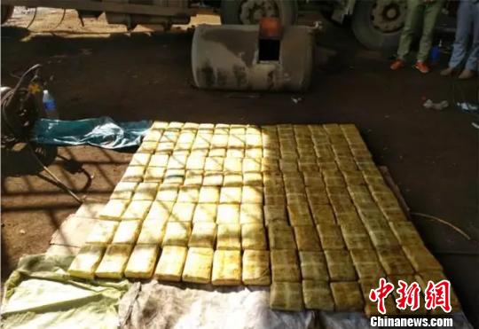 汽車水箱藏毒69公斤云南警方破獲特大運輸毒品案