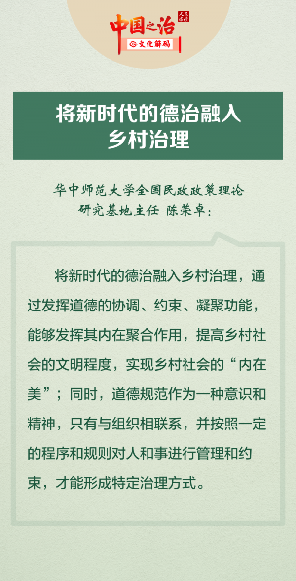 【中國之治@文化解碼】圖解 鄉(xiāng)村治理中的德治文化優(yōu)勢